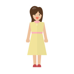 People female character in flat style
