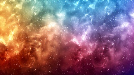 Fototapeta premium Colorful Nebula in Starry Space