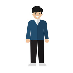 People male character in flat style