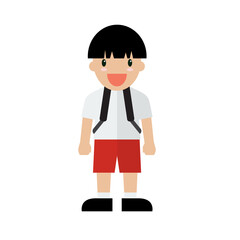 People character in flat style