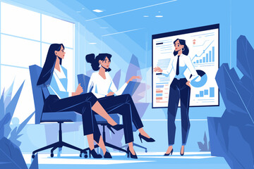 Obraz premium collage of business people working in a meeting