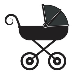 baby carriage illustration