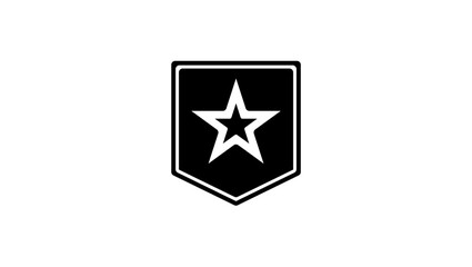 veteran logo, black isolated silhouette