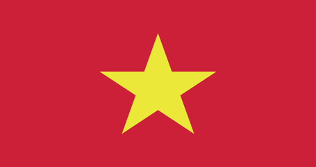 Obraz premium Illustration of the national flag of Vietnam