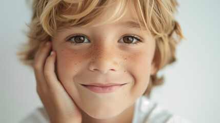 Naklejka premium portrait of a smiling child