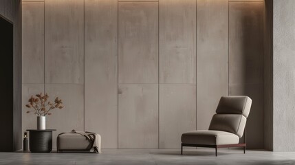 Smooth wall with a minimalist aesthetic, suitable for contemporary interior design backgrounds