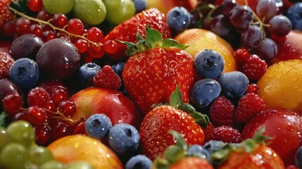 Obraz premium fruits and vegetables wallpaper 4k