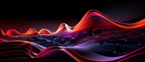 Futuristic City Lights and Curves