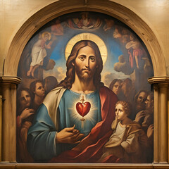 jesus on the cross in church © Muzzamil