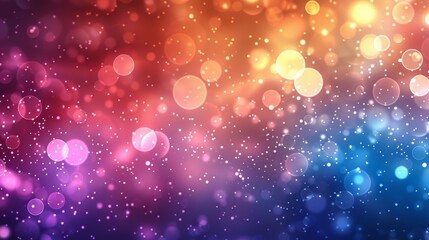 Colorful abstract background with bokeh defocused lights, Vector illustration. Generative AI.