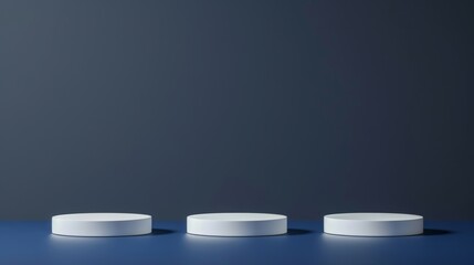Platform for Awarding with Copy Space in Dark Theme Concept