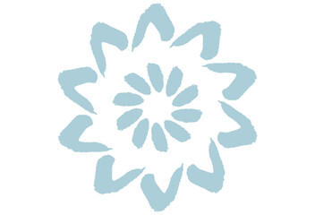 筆タッチの花のようなイラスト