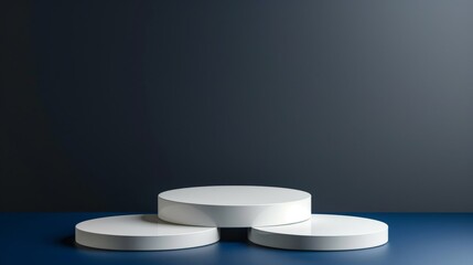 Platform for Awarding with Copy Space in Dark Theme Concept