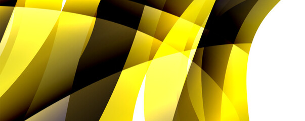 Obraz premium Wave lines and dynamic geometric design. Vector Illustration For Wallpaper, Banner, Background, Card, Book Illustration, landing page