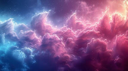 Whispering Hues: Soft Blue and Pink Gradient Background