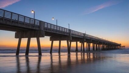 Obraz premium Jacksonville, Florida's Jacksonville Pier