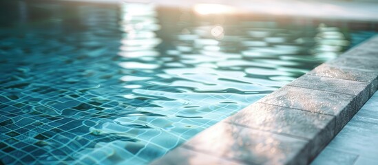 Obraz premium Swimming Pool in Close Up View