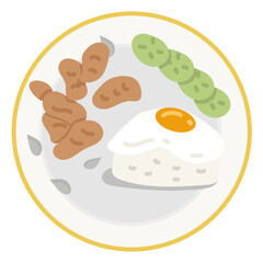 fired pork  with garlic