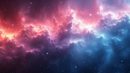 Obraz premium Ethereal Elegance: Soft Blue and Pink Gradient Backdrop