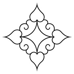 Abstract floral ornament - Vector design and illustration - Digital vector - Latest vector - Premium Victor