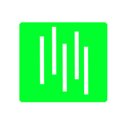 green square and line