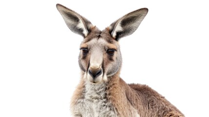 Fototapeta premium Kangaroo isolated white background