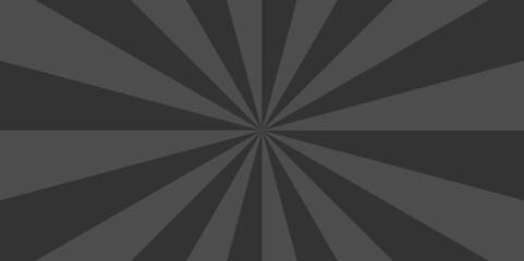 Abstract sunburst ray background with sunburst pattern black and white vector gradient ray wallpaper design. Vintage sunrays illustration swirl grunge backdrop line. used for banner, poster, web.