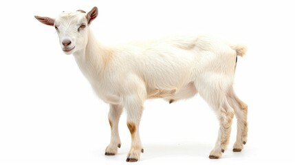 Fototapeta premium Goat isolated white background