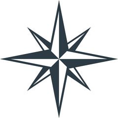 Fototapeta premium compass vector. symbol, sign, icon, ship, adventure