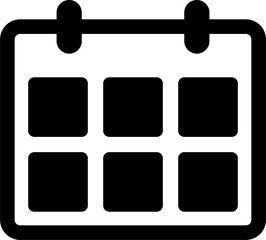 calendar icon vector. symbol, sign