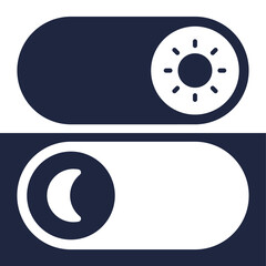 day and night switch button vector