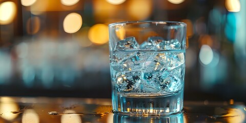 Alcohol reflux trigger in social setting glass in focus. Concept Social Gatherings, Alcohol Reflux, Focused Glass, Trigger Awareness