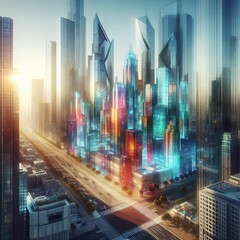 未来的な大都市