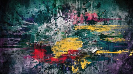 Fototapeta premium texture of an old wall filled with abstract paint