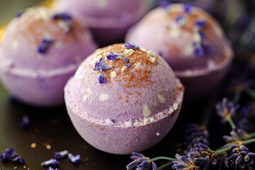 Indulge in a relaxing bath with our lavender bath bomb