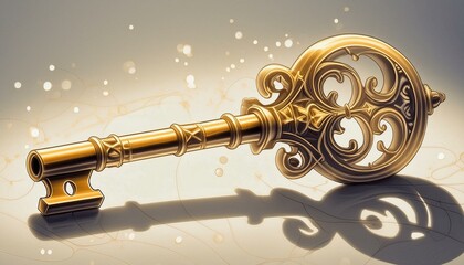 ゲームのアイテムに登場しそうな魔法の鍵
