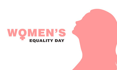 Women's Equality Day. Poster with different women. Female holiday