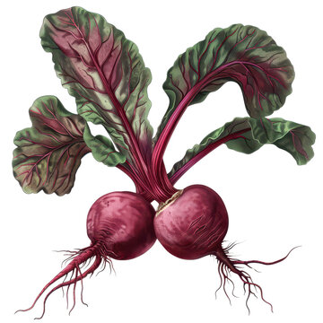 red beets with green leaves clip art preview
