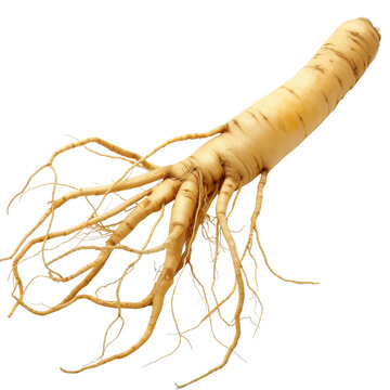 flash ginseng root isolated transparent background