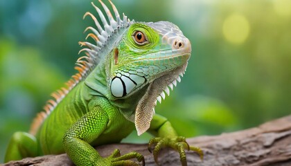 Obraz premium iguana on a tree