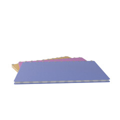 3d rendering model with glass texture