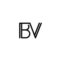 BV monogram, BV initial wedding, BV logo company, BV icon business, Alphabet letter icon logo BV
