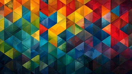 Obraz premium Beautiful and Attractive Colorful Geometric Patterns