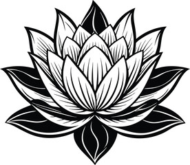 lotus flower vector illustration eps 10