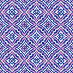 Seamless Ikat ethnic traditional Textile pattern geometric abstract folklore ornament Tribal ethnic illustration background design for print, clothing, scarf