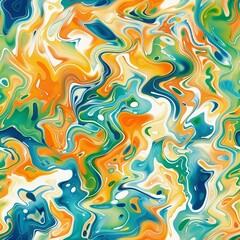 Obraz premium Abstract pattern in the style of psychedelic paintings