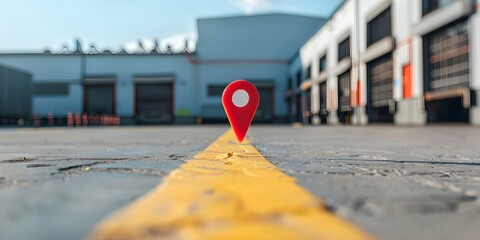 Enhance Supply Chain Efficiency with Advanced GPS Technology for Precise Logistics Mapping. Concept Supply Chain Optimization, Advanced GPS Technology, Logistics Mapping, Efficient Operations