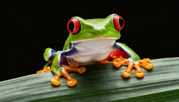 red eyed tree frog
