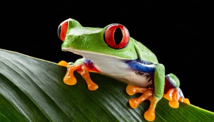 red eyed tree frog