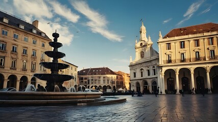 Obraz premium sestieri square city